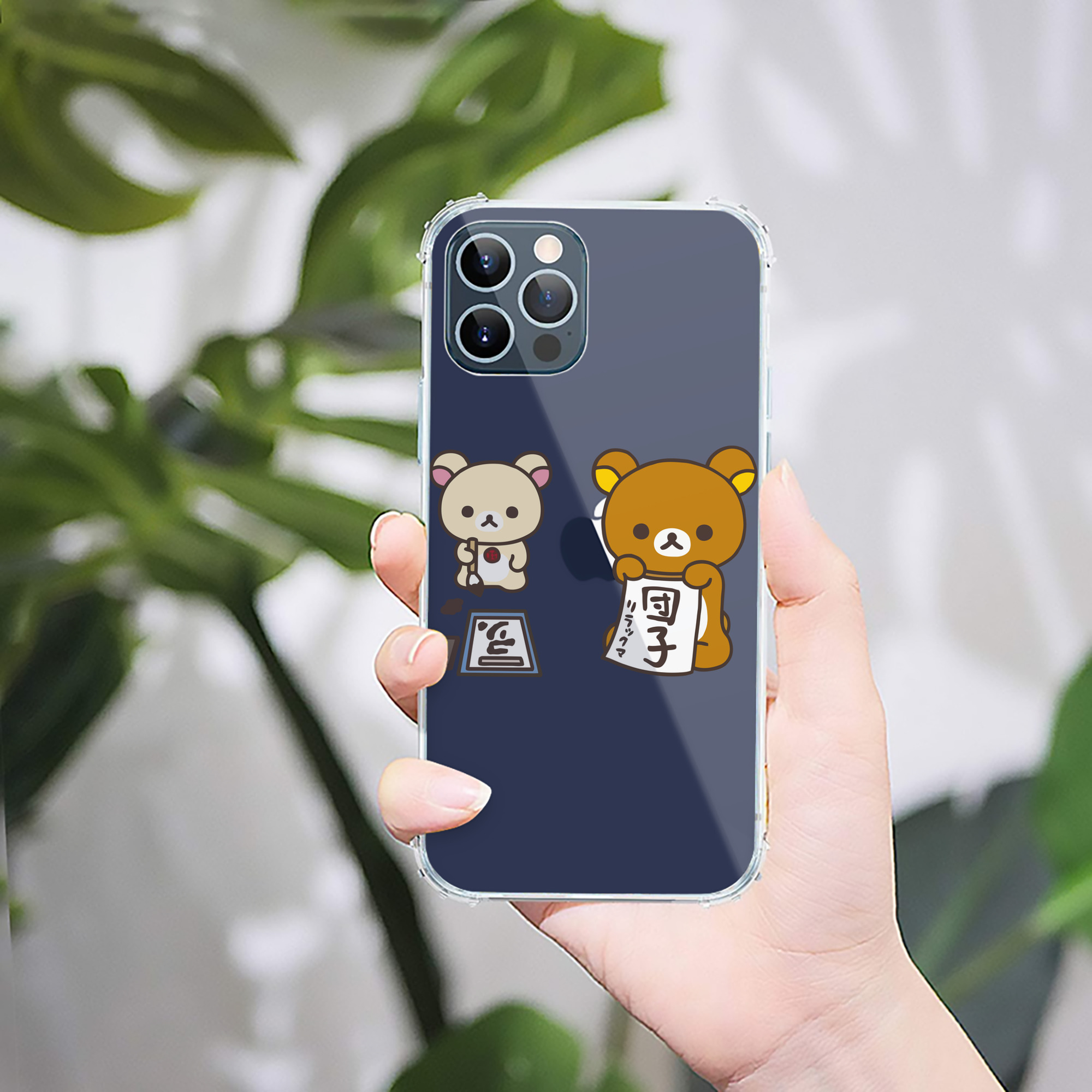 （画像用） リラックマ リラックマ キイロイトリ Rilakkuma Korilakkuma Kiiroitori 【iPhone 12シリーズ対応】透明スマホケース（クリアソフトケース）